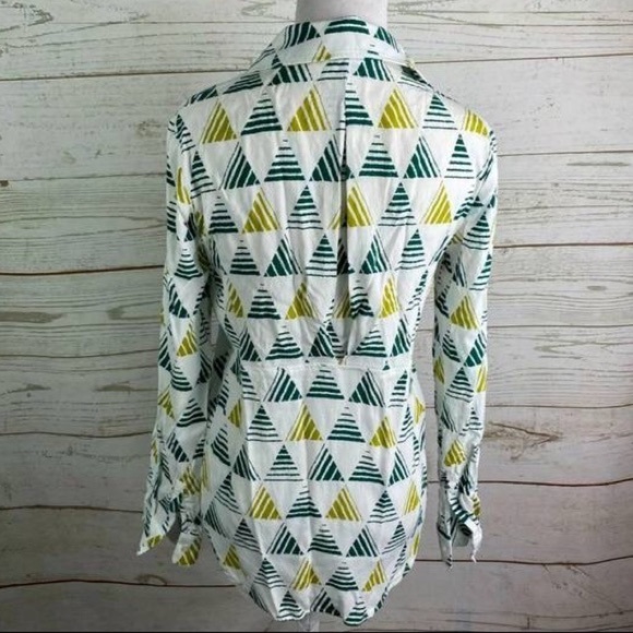 Ro&De Geometric Print Button Up Tunic Size XS - Picture 2 of 11